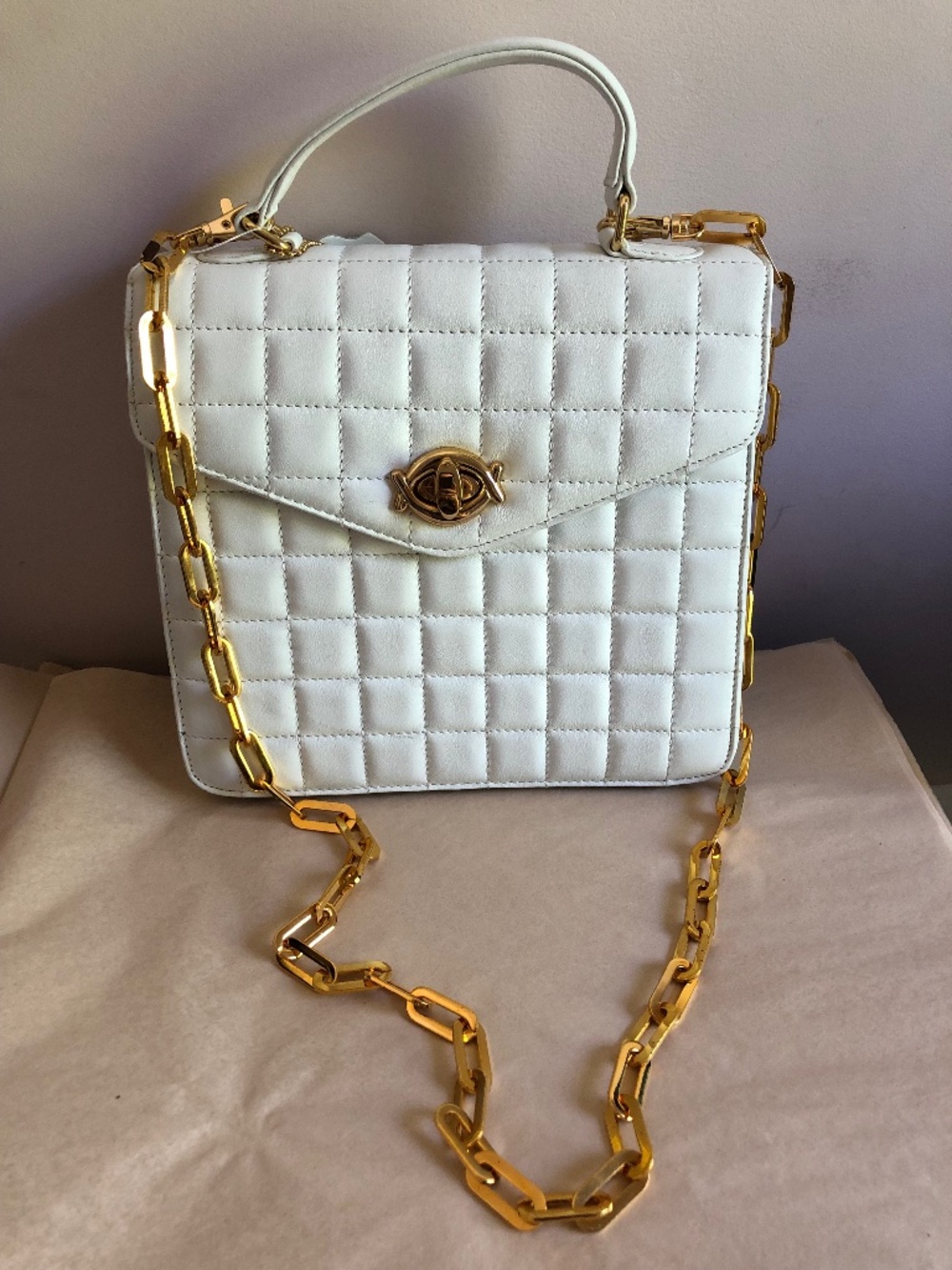 Giani Bernini White Leather Purse